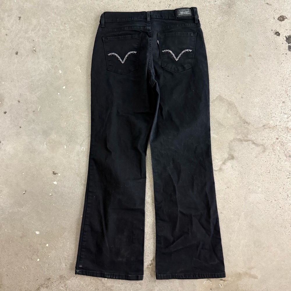 Vintage Y2K Levi’s High Rise Flared Black Pants - Picture 6 of 6